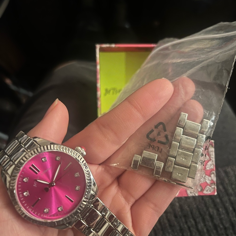 Betsey Johnson Watch with Pink Dial - Picture 3 of 3
